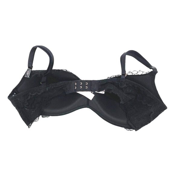 Victoria’s Secret Size 36B Lace Padded Bra Dream Angels Black No-Wire Adjustable - Picture 2 of 5